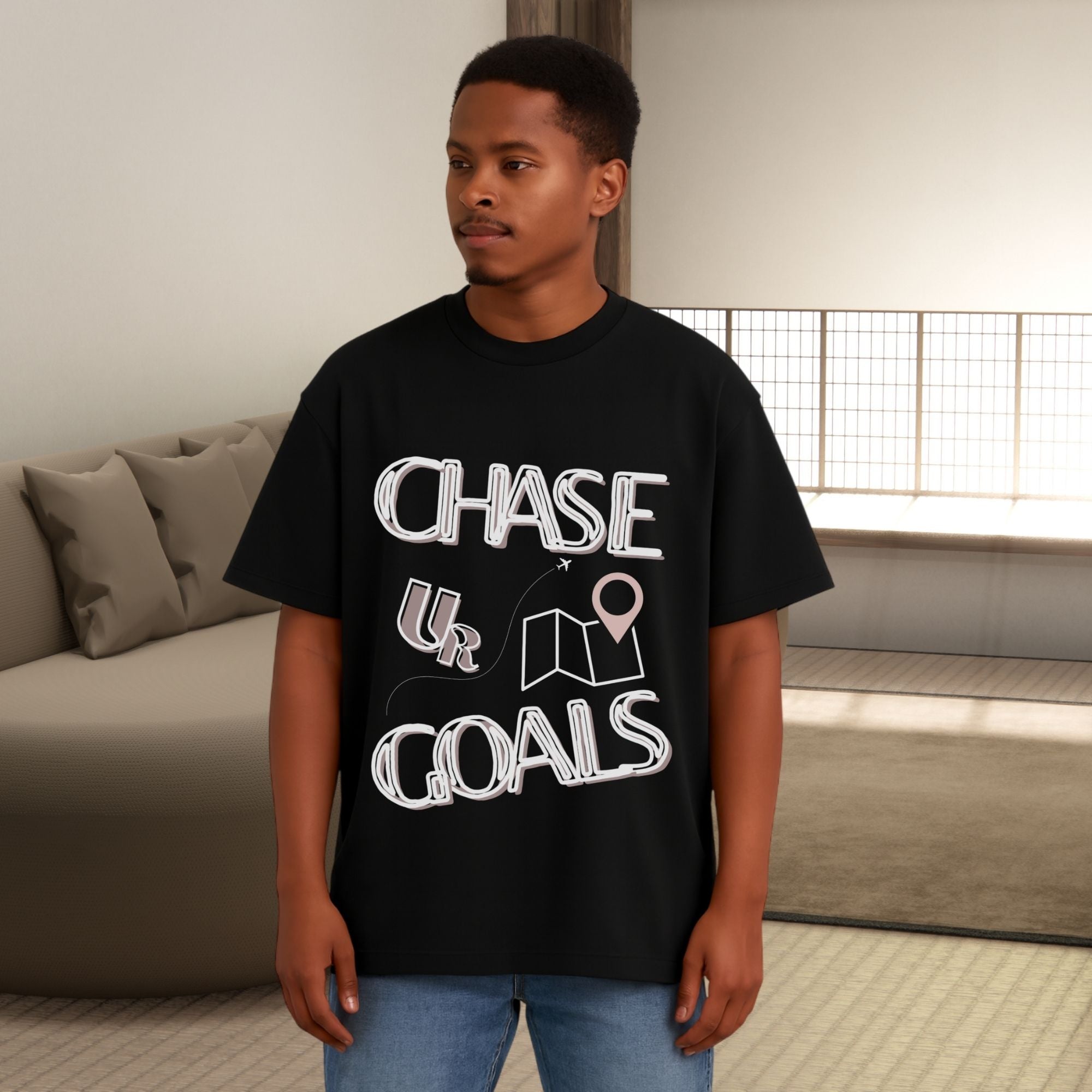 CHASE YOUR GOALS H Unisex Oversized Classic T-Shirt