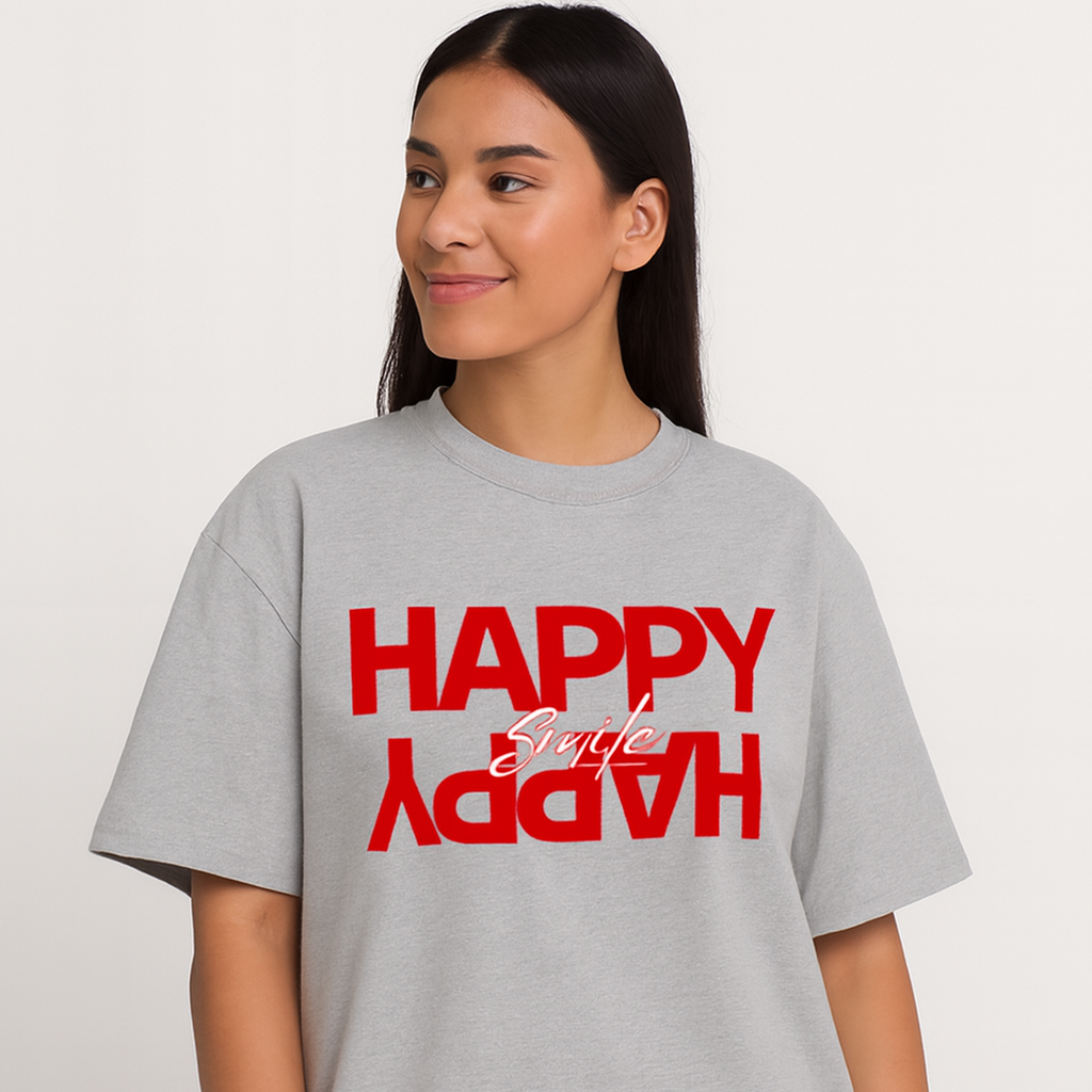 HAPPY H Unisex Oversized Classic T-Shirt