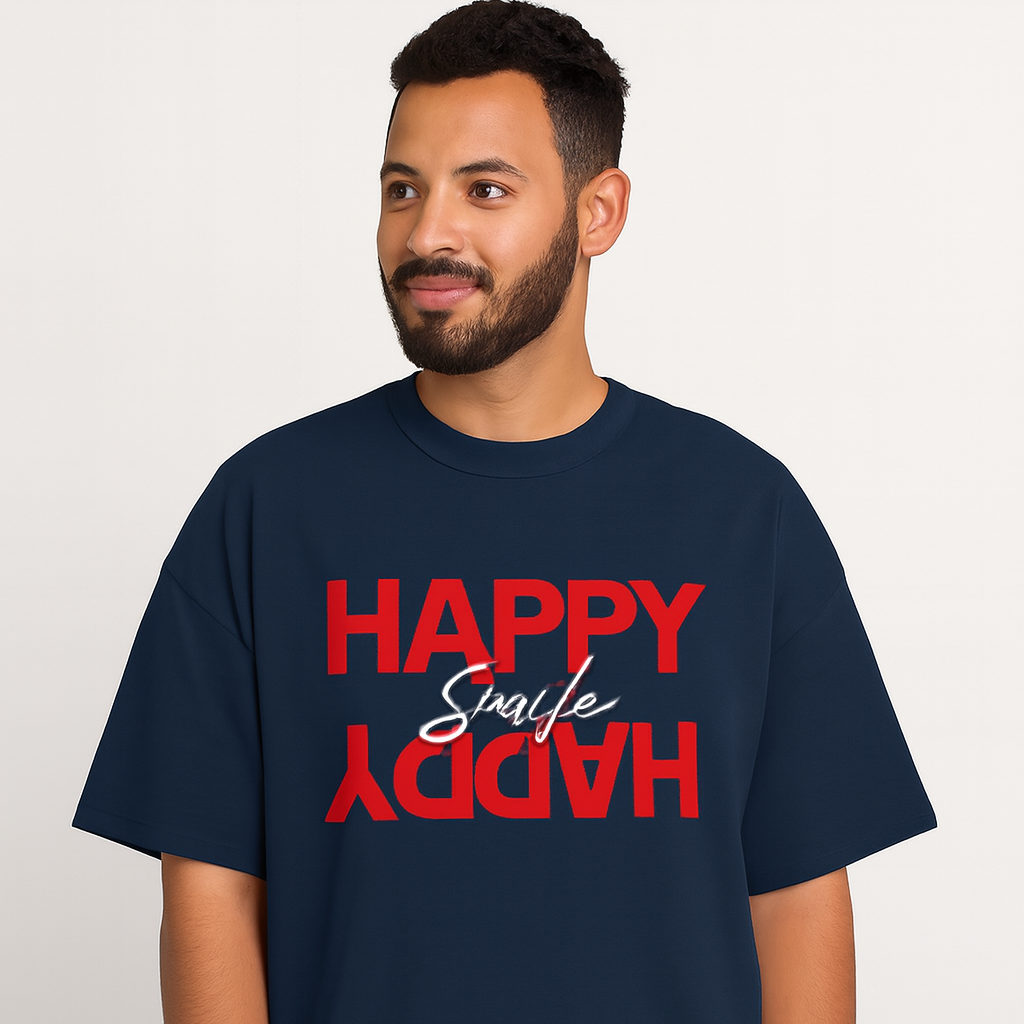 HAPPY H Unisex Oversized Classic T-Shirt