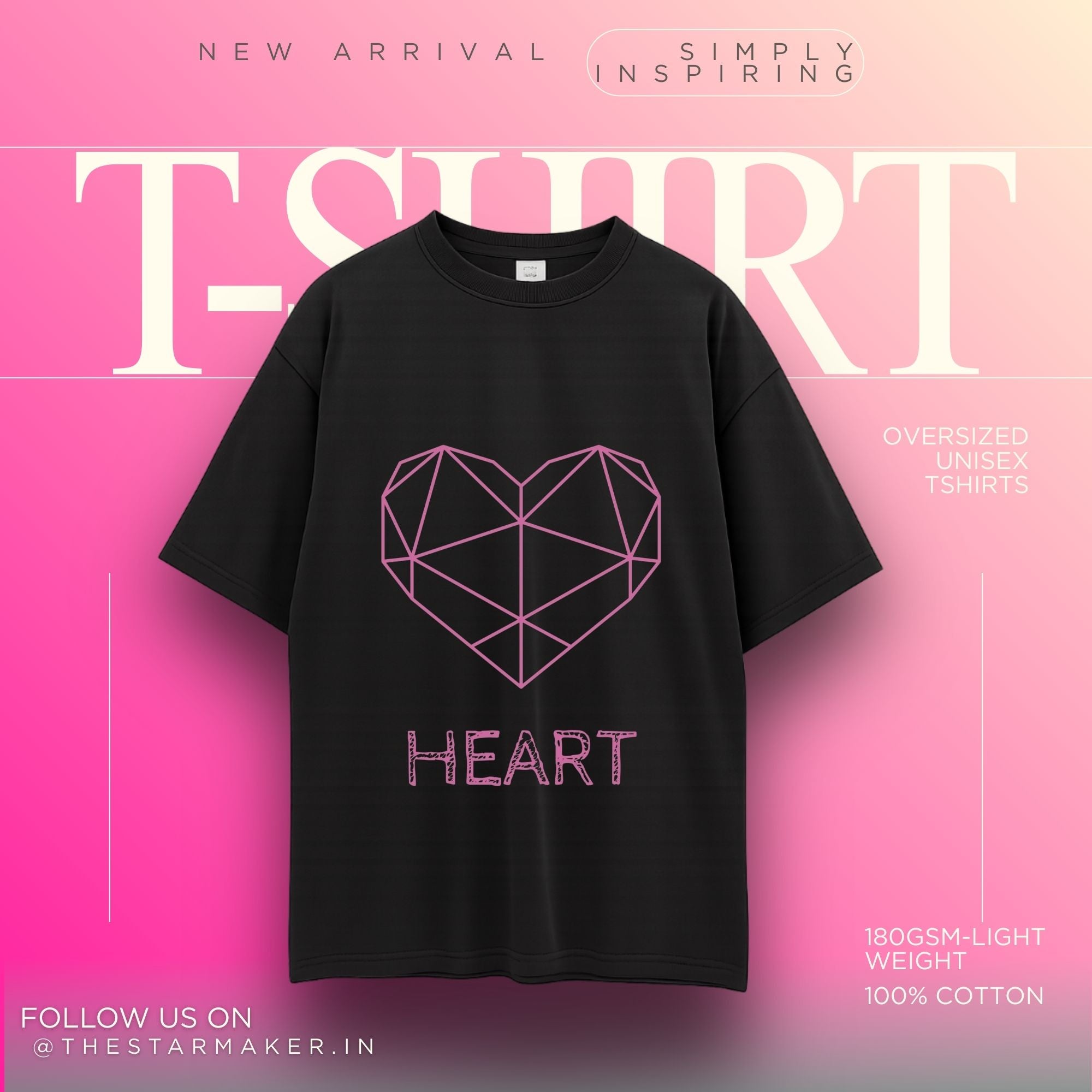 HEART Unisex Oversized Standard T-Shirt