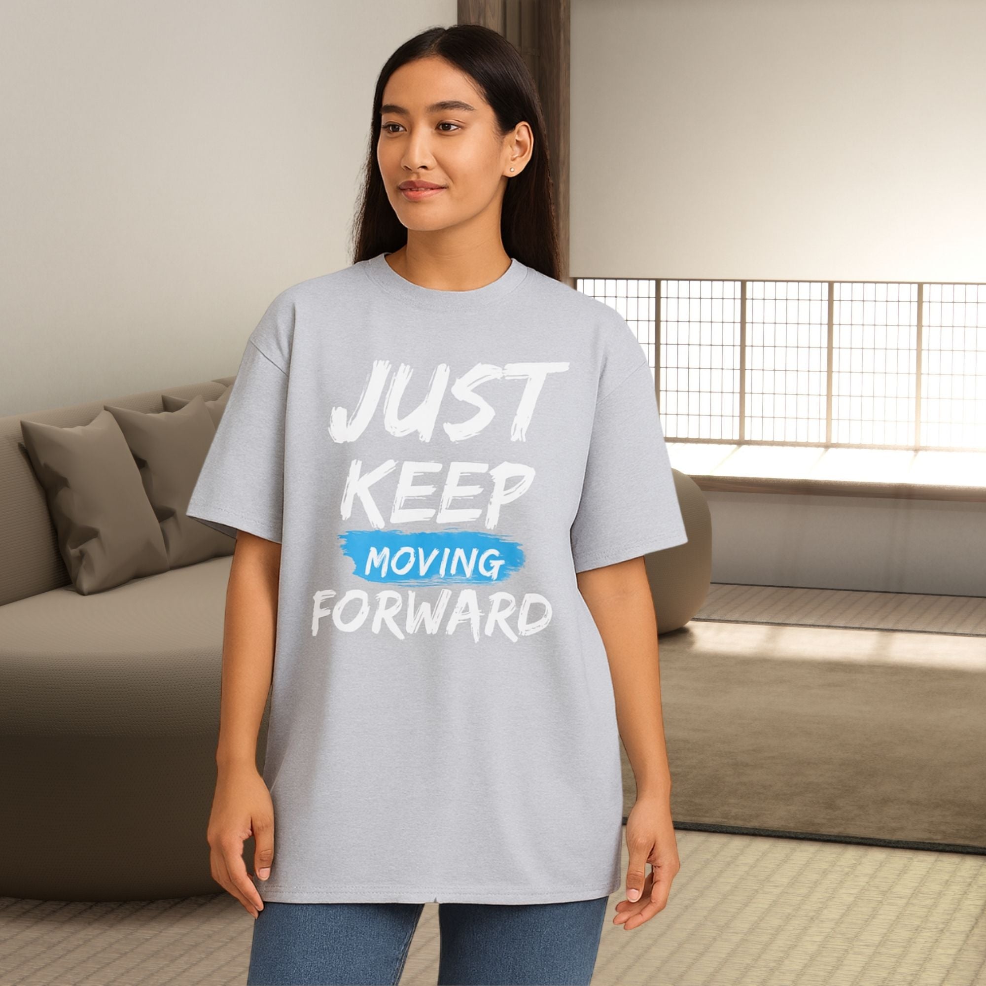 KEEP MOVING Unisex Oversized Standard T-Shirt