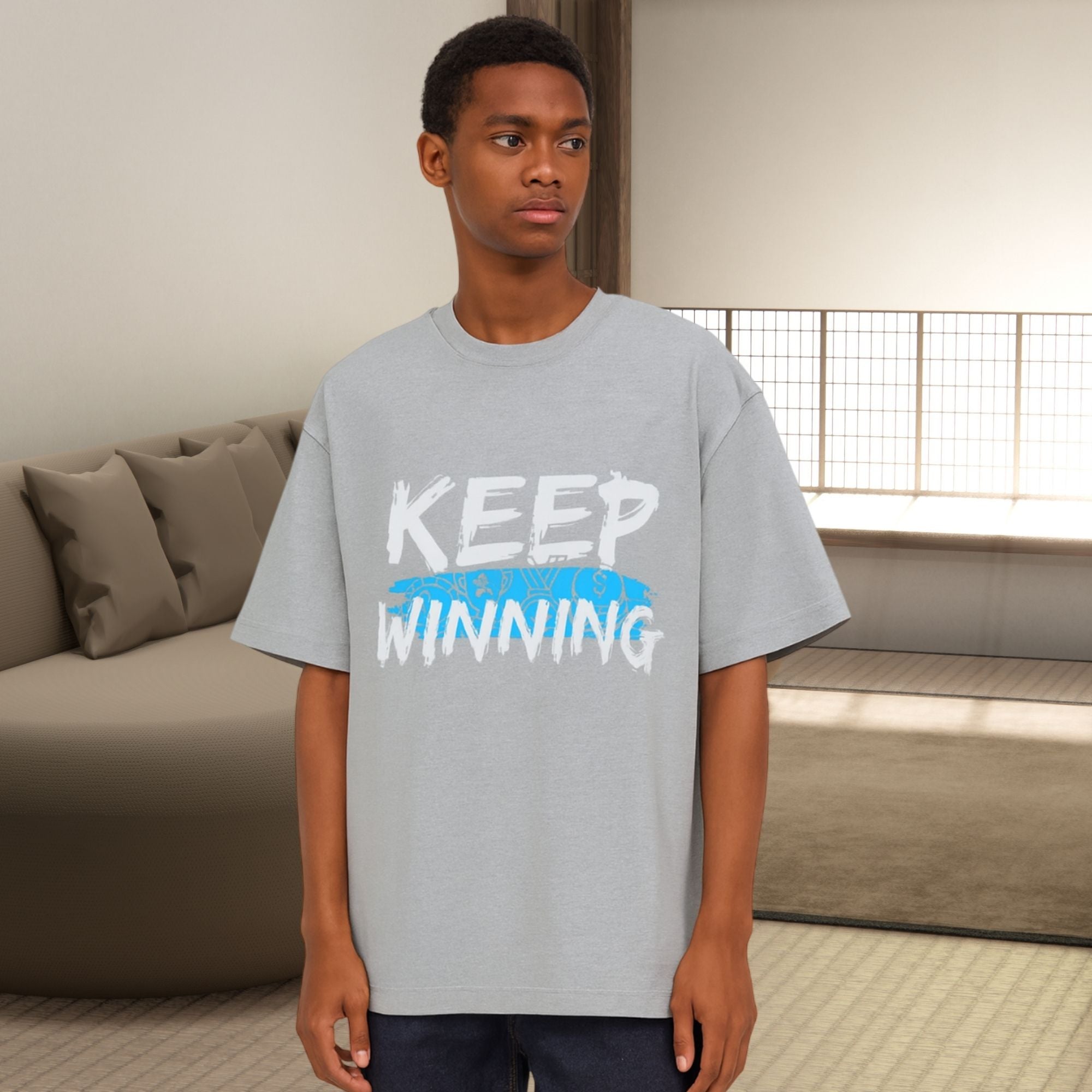 KEEP WINNING L Unisex Oversized Standard T-Shirt