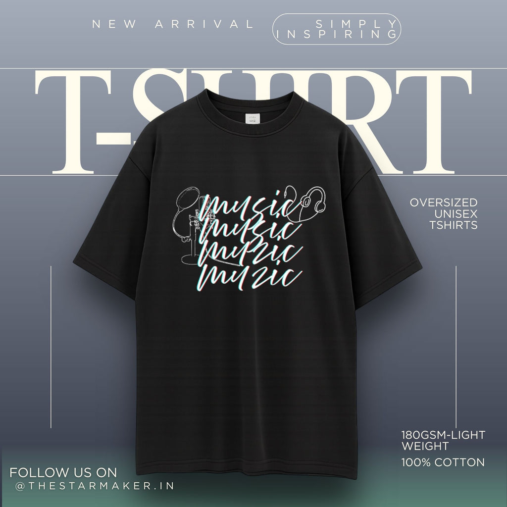 MUSIC L Unisex Oversized Standard T-Shirt