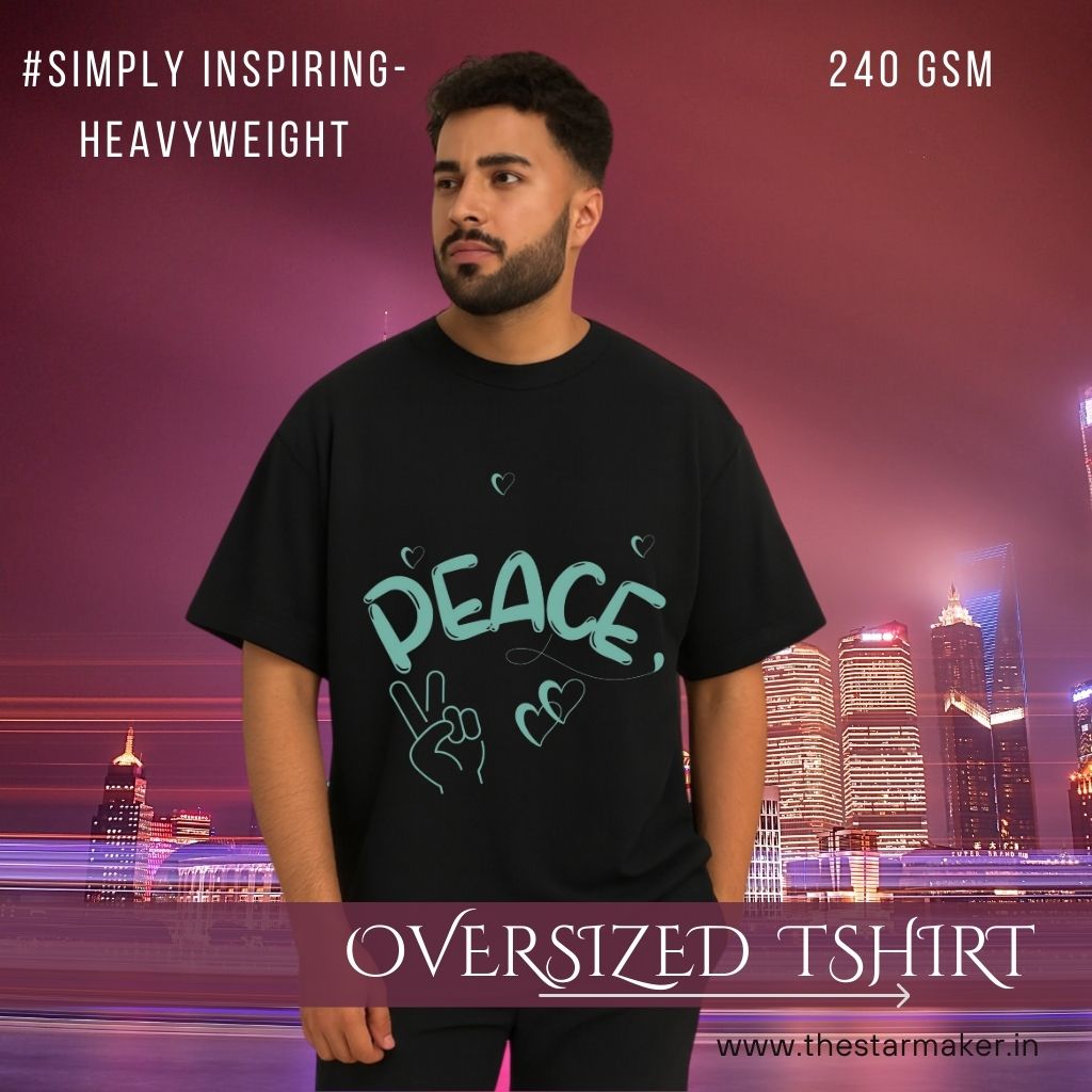 PEACE 2 H Unisex Oversized Classic T-Shirt