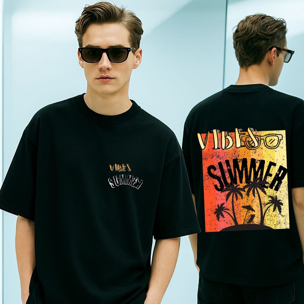 VIBES SUMMER B Unisex Oversized Classic T-Shirt