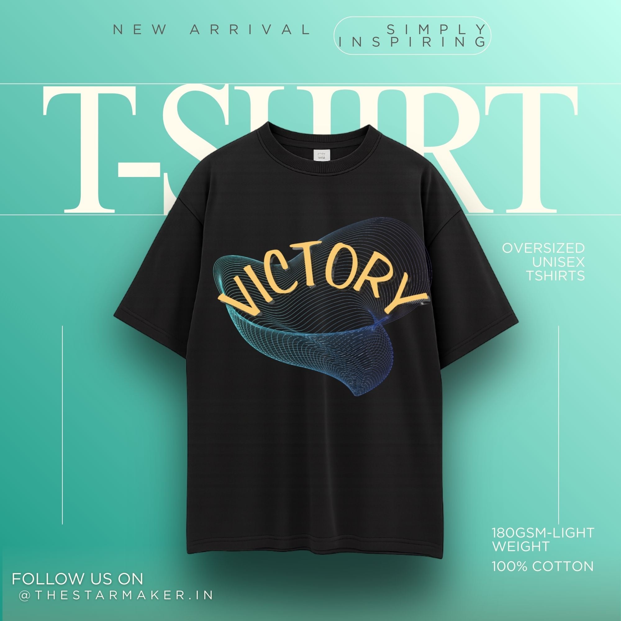 VICTORY L Unisex Oversized Standard T-Shirt